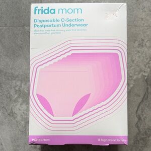 Frida Mom Pink Disposable C-Section Postpartum Underwear - High Waist Briefs